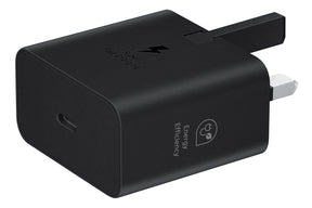 Samsung Galaxy Official 25W Super Fast Charging Travel Adapter (without USB-C to C Data Cable), Black